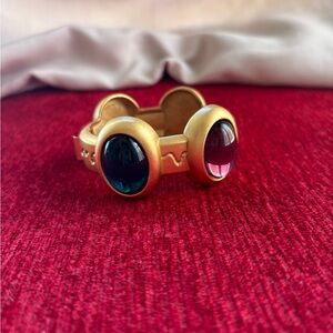 Monet Vintage Satin Cabochon Multicolor Stone Bangle